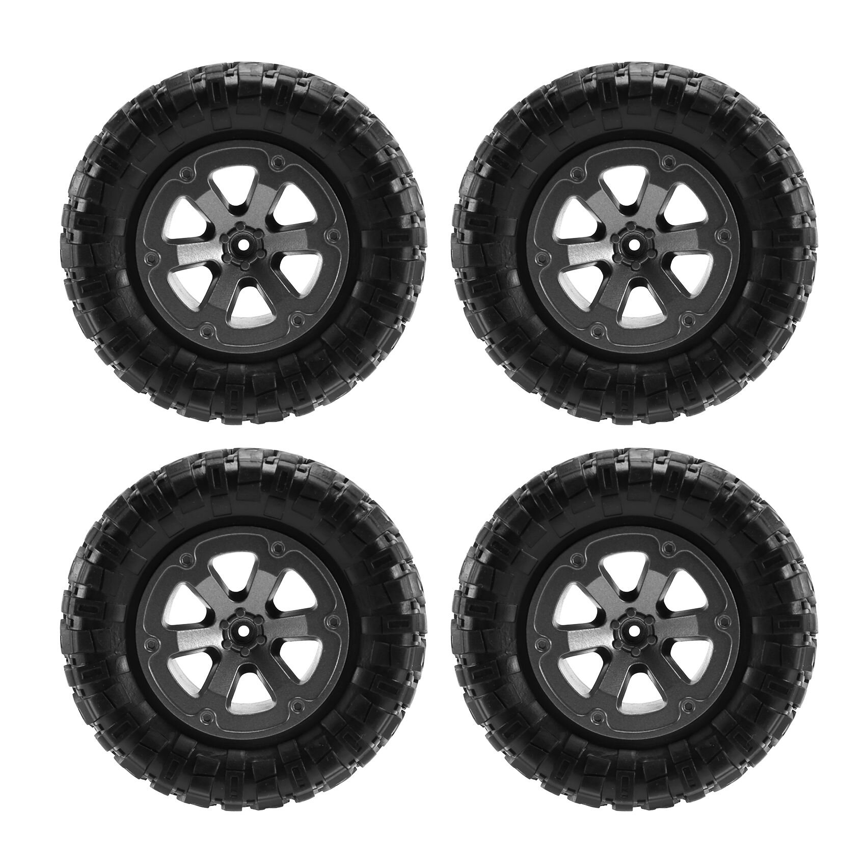 4Pcs Upgrade Track Wheels Spare Parts for 1/16 WPL B14 C24 Truck RC Car Upgrade Track Wheels Spare Parts RC Car Parts
